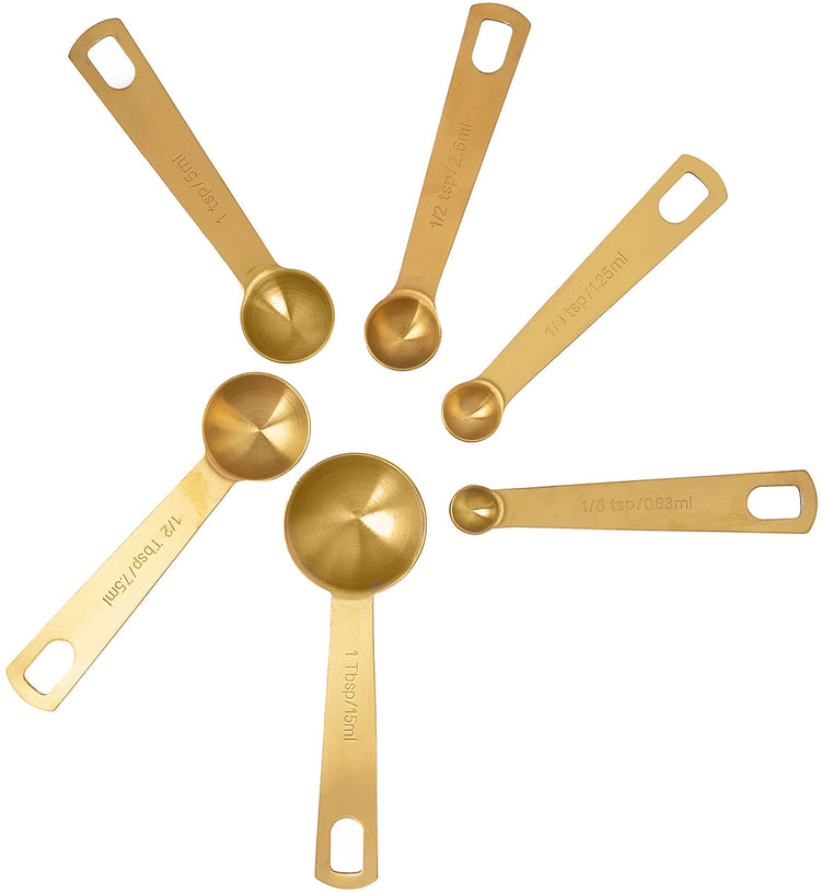Gold Measuring Cups & Measuring Spoons 10