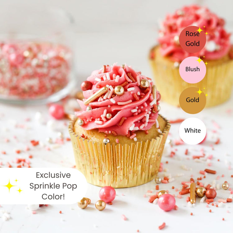 Vintage Rose Gold Sprinkle Mix (2 Ounce)