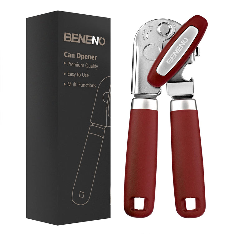 Heavy Duty Hand Can Opener Manual with Magnet Lid Remover