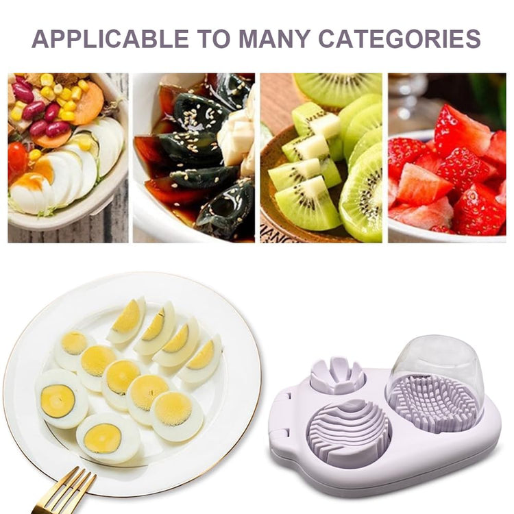 1 Pcs Heavy Duty Egg Slicer with 3 Cutting Modes