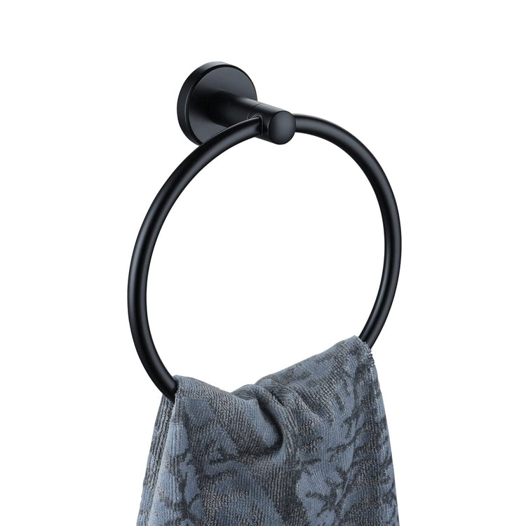 Black Towel Ring