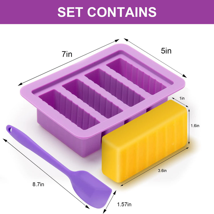 2 Packs Silicone Butter Mold with Lid (2 Count)