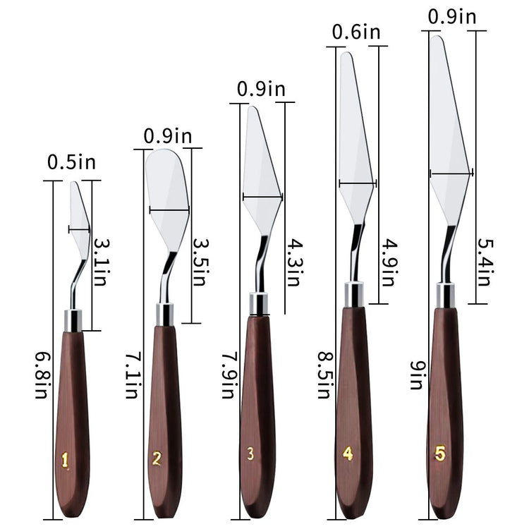 Cake Cream Spatula 5 Pieces (5 Count)