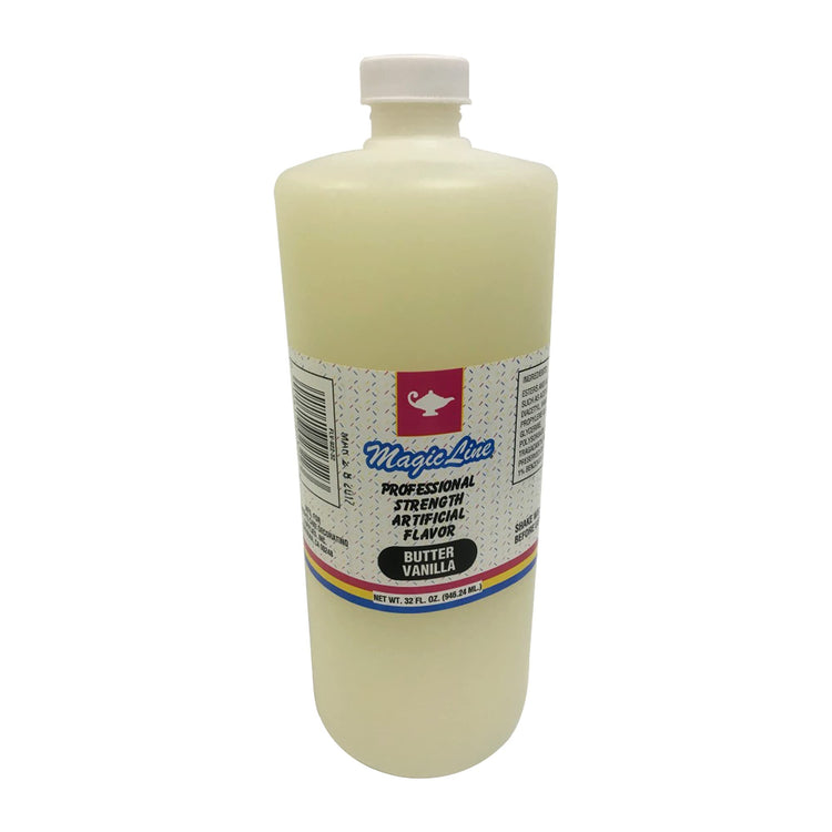 Magic Line Butter Vanilla Flavoring Oil for Baking 32 Ounces