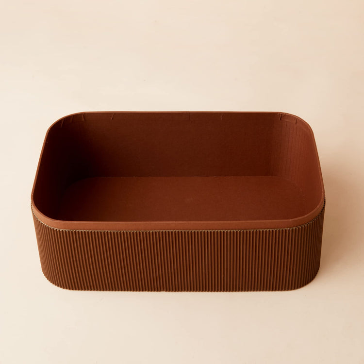 Decorative Storage Boxes with Lids Faux Leather (3 Count)