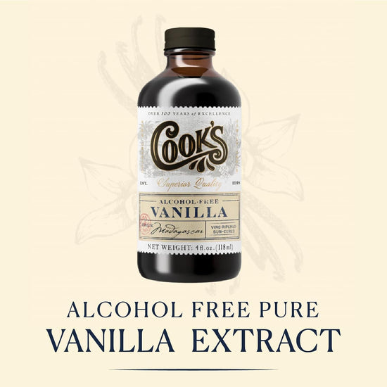 Cook's, Alcohol Free Pure Vanilla Flavoring, for Cooking, Baking, Desserts, Madagascar Vanilla Non-Alcoholic Extract Alternative, 32oz - Nestoria