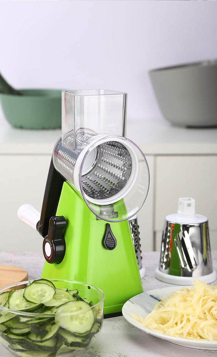Manual Rotary Potato Grater Kitchen Mandoline Vegetable Slicer