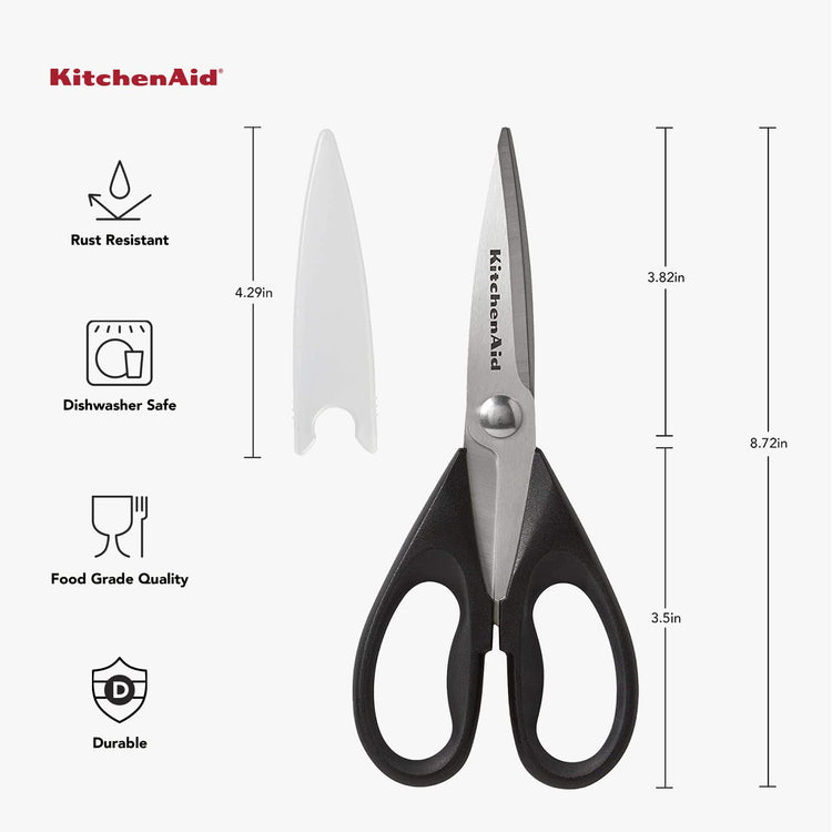 All Purpose Kitchen Shears with Protective Sheath Durable Stainless Steel Scissors