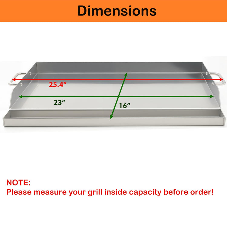 Universal Stainless Steel Griddle Flat Top Plate Grill