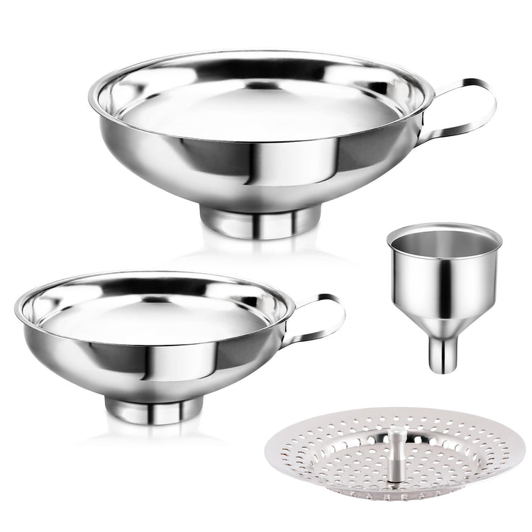Canning Funnel with Strainer