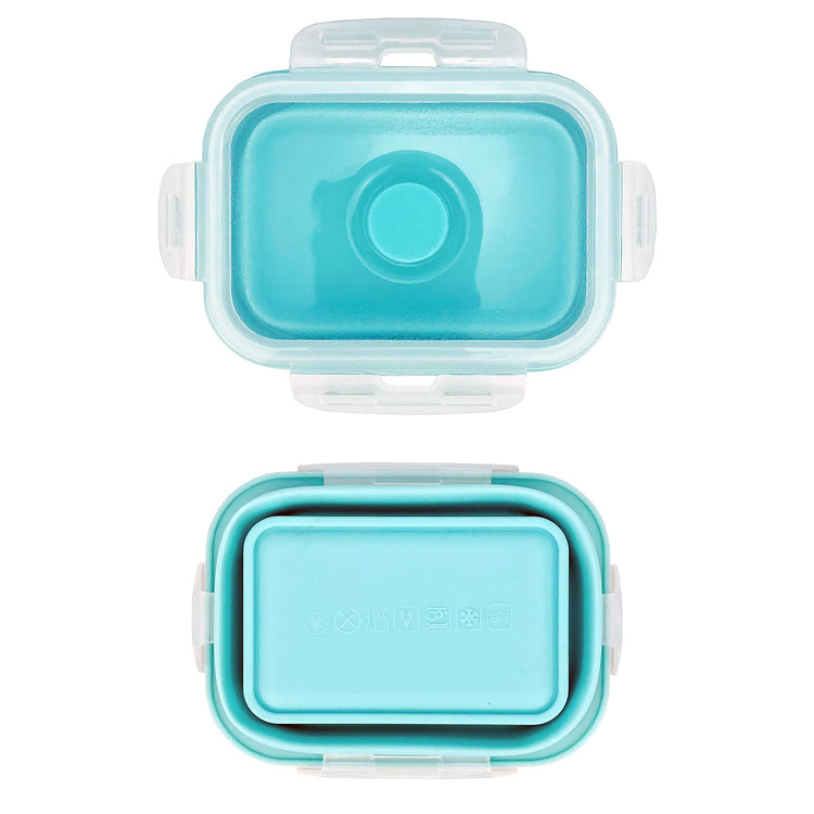 3piece Collapsible Food Storage Containers with Lids (3 Count)