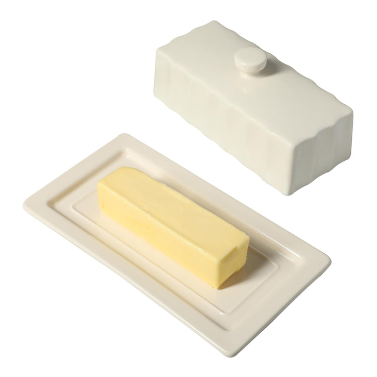Broadbrook Stoneware Butter Dish with Lid