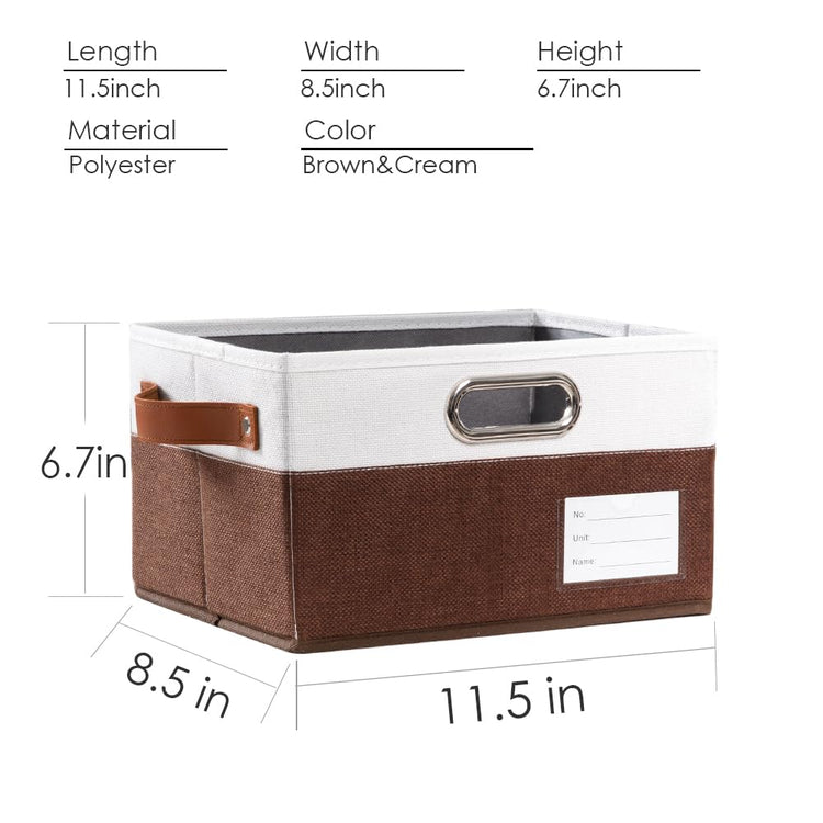 Foldable Storage Bins with Handles [3 (3 Count)
