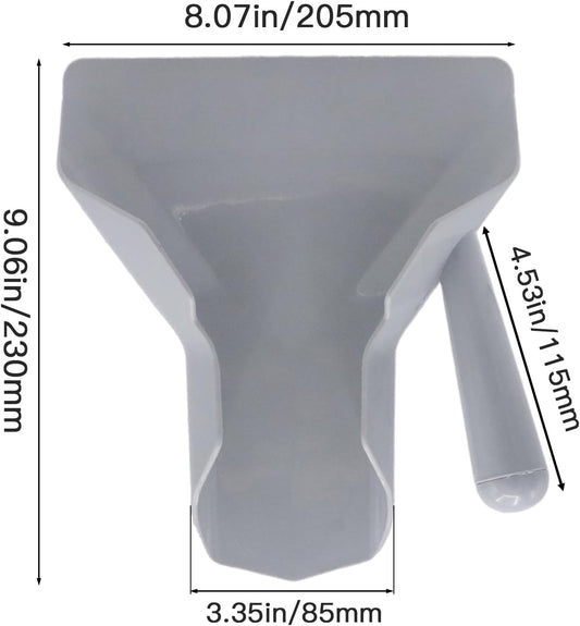 French Fry Scoop & Scooper - Polycarbonate Multipurpose Utility Scooper for Ice Candy Snacks & More