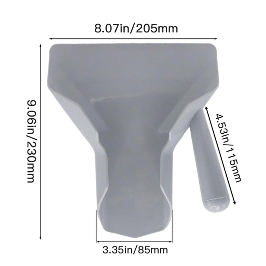 Polycarbonate French Fry Scoop Right Handle for Ice Candy Snacks