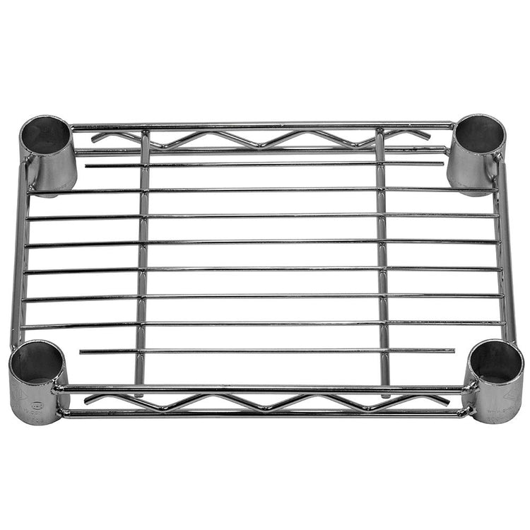 Shelving Inc. 8" d x 12" w Chrome Wire Shelving with 3 Tier Shelves