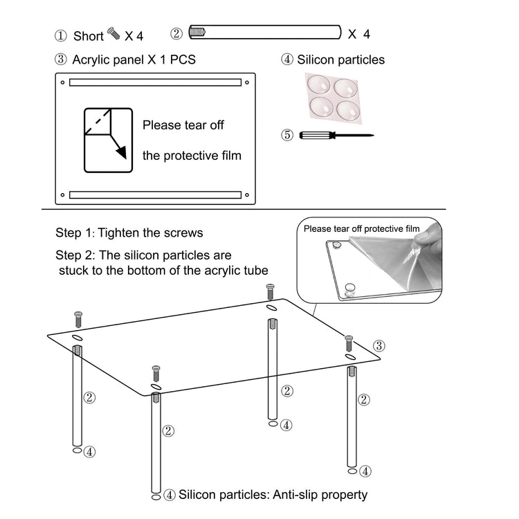 1 Pack Acrylic Cabinet Organizer