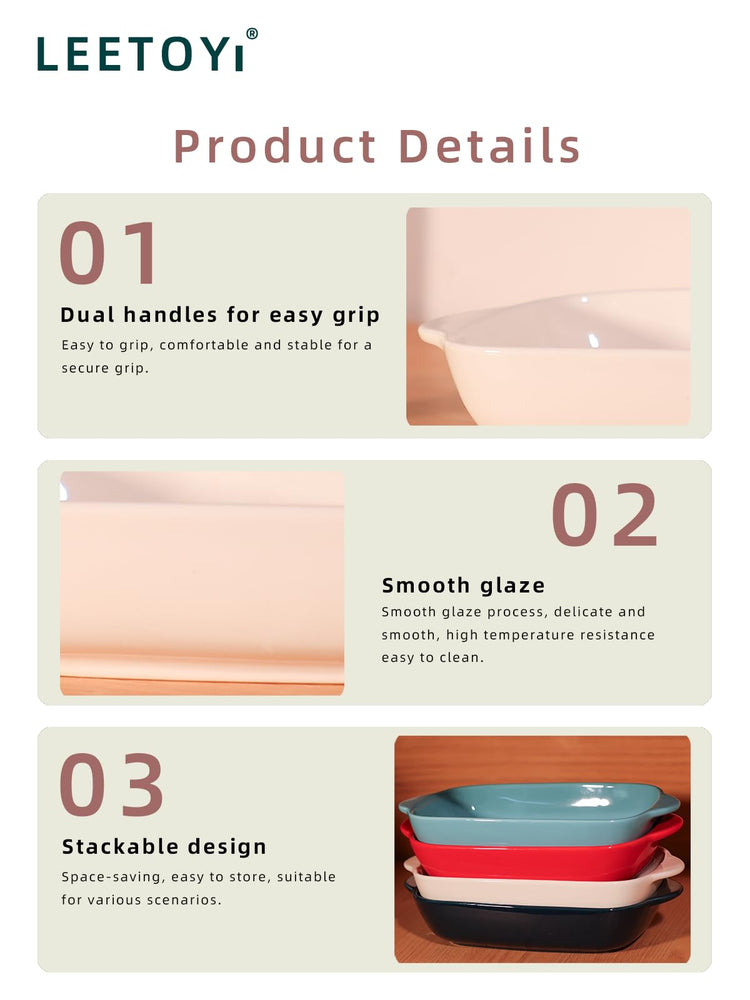 Ceramic Small Baking Dish 7.5 (25 Ounce)