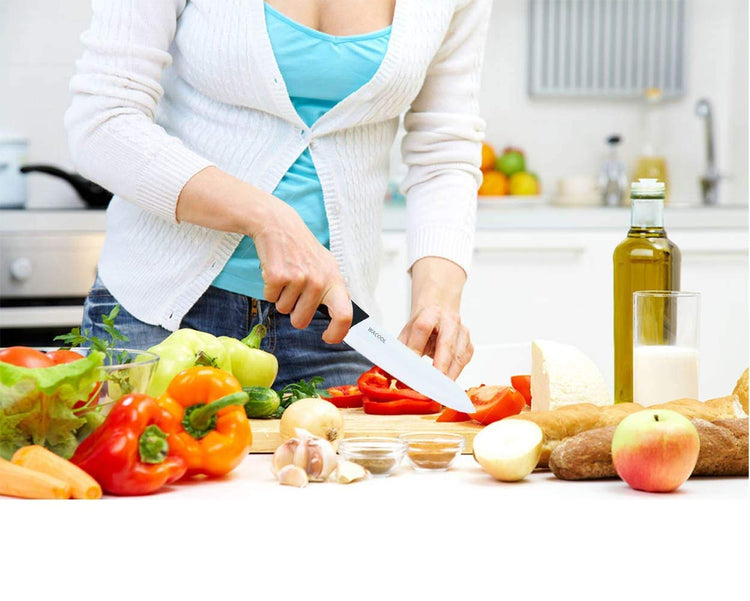 Kitchen Ceramic Knife Set with Sheaths