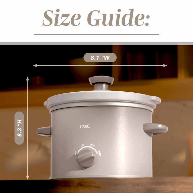 2QT Mini Electric Round Slow Cooker