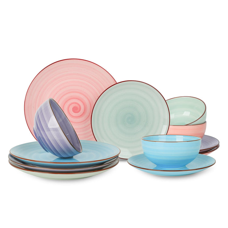 Ceramic 12 Pieces Dinnerware Sets