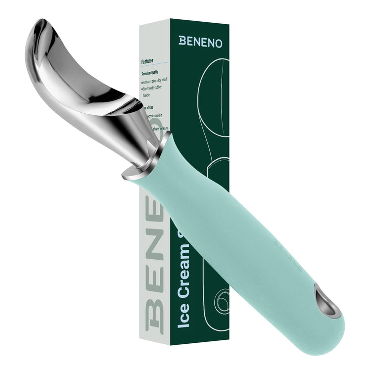 Premium Heavy Duty Ice Cream Scoop with Ergonomic Grip Handle