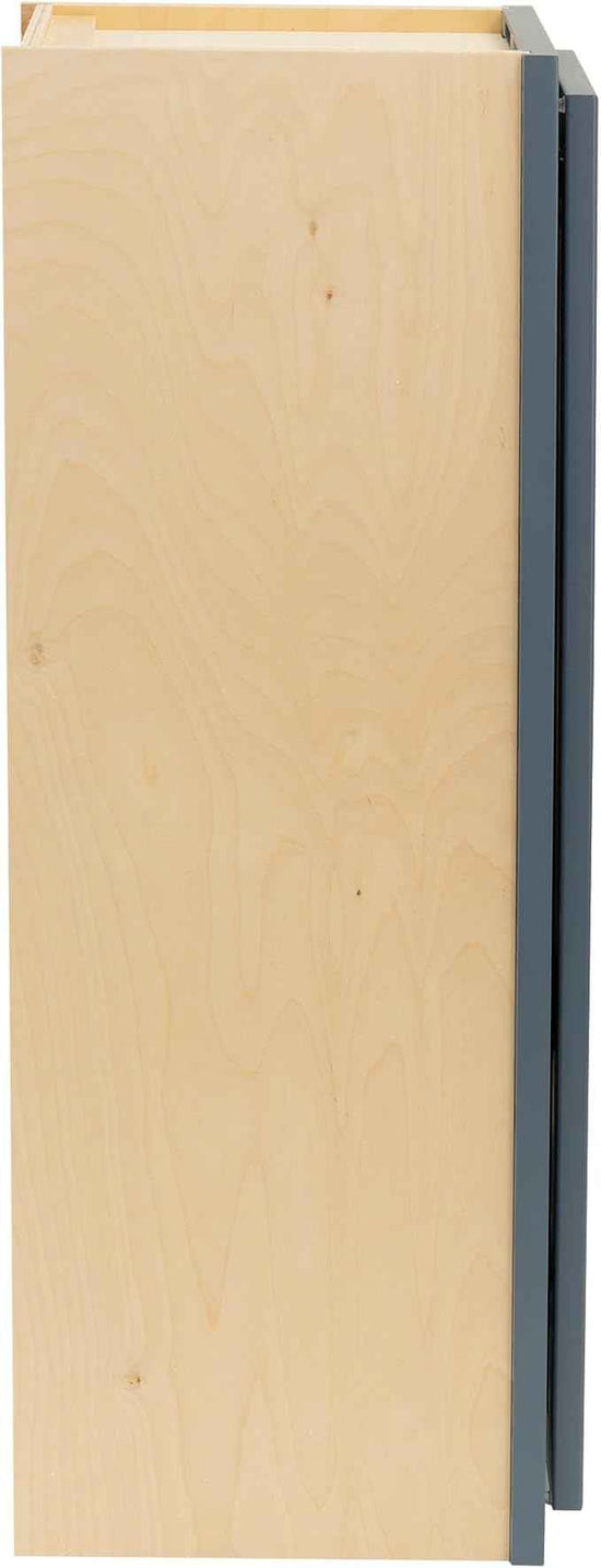 Quicklock RTA (Ready-to-Assemble) 42" Tall Wall Kitchen Cabinets - Shaker Style | 100% Hardwood | Made in America | Soft Close Hardware (Needlepoint Navy, 12''D x 9''W x 42''H)