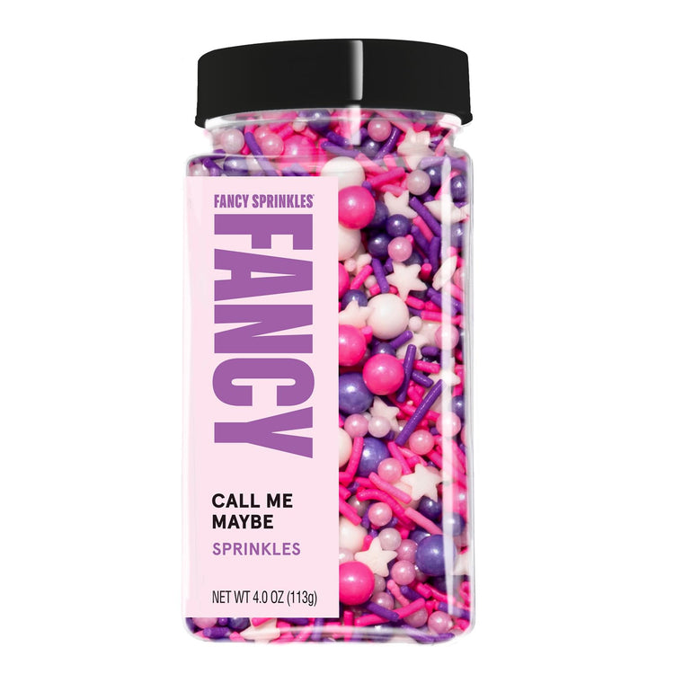 Call Me Maybe Pink Purple & White Sprinkles 1 Pack (4 Ounce)