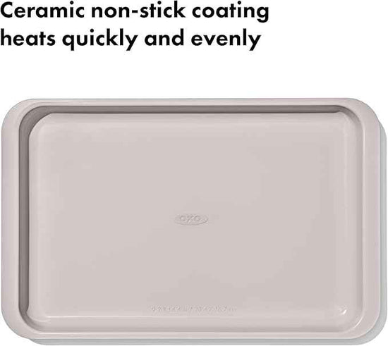 OXO Good Grips Non-Stick Pro Ceramic Coated Metal Bakeware Jelly Roll Pan – Biscuit