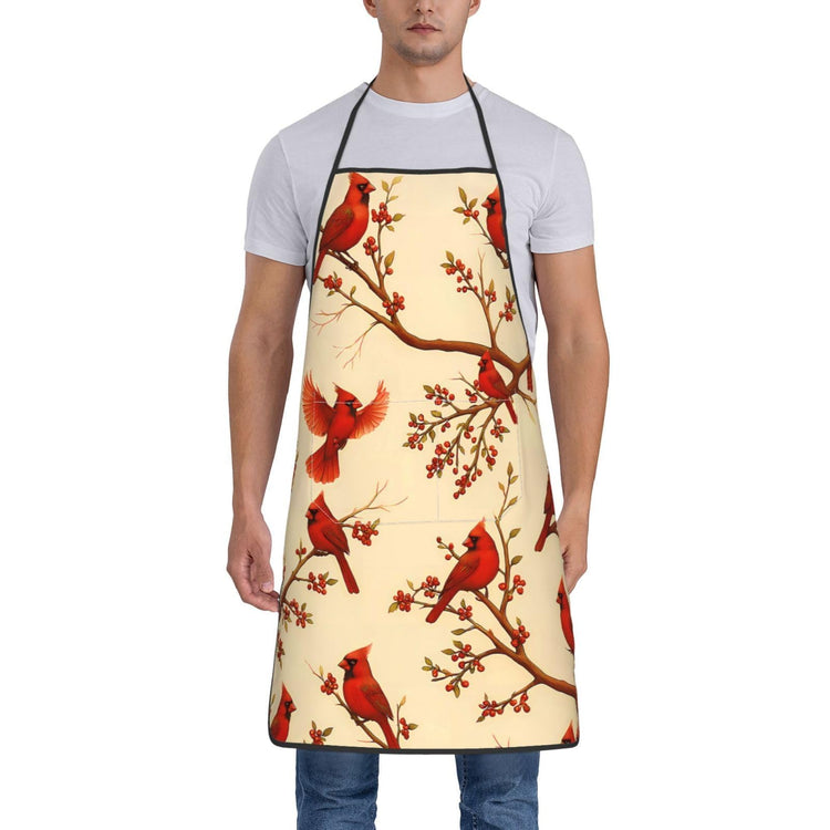 Red Cardinal Chef Apron For Women