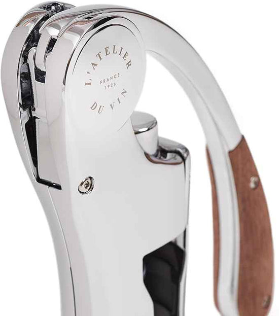 L'Atelier du Vin Oeno Motion Silver & Wood Lever Corkscrew | Luxury Wine Bottle Opener Premium Gift Box Hand Made Wine Tasting Accessories, Sommelier, Bartenders, Table Centerpiece Designed In France