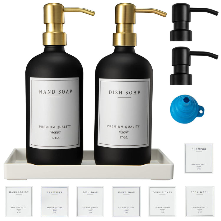 Glass Soap Dispenser for Kitchen