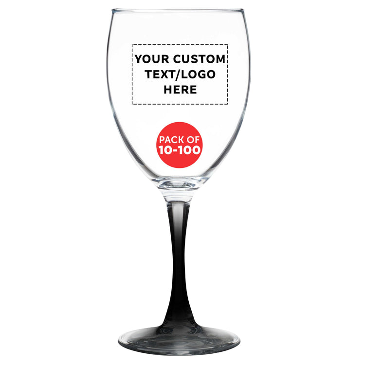 Custom Nuance Wine Glasses by ARC 10.5 oz. Set of 10 (100 Count)