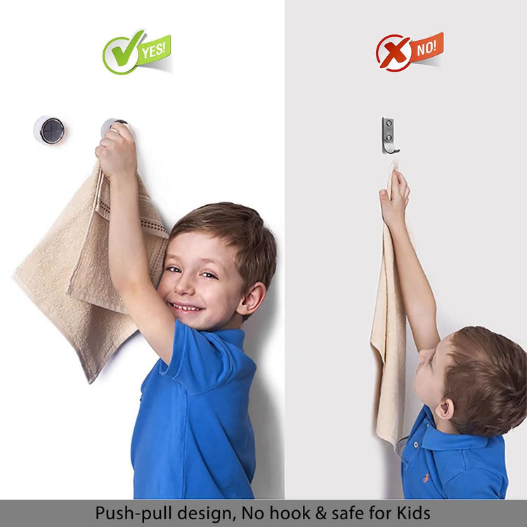 iBetterLife Adhesive Towel Holder for Kitchen (4 Count)