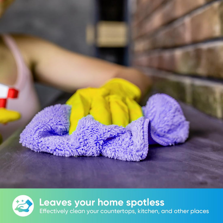 Purple Microfiber Cleaning Cloth (12 Count)