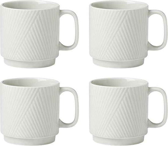 Lenox 898027 Modulus Mugs, Set Of 4, Vapor