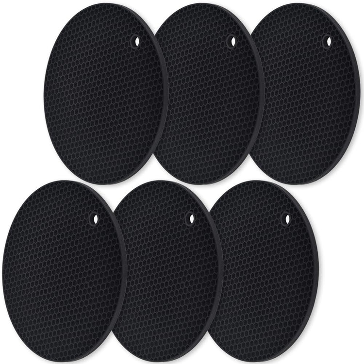 Silicone Round Trivets (6 Count)
