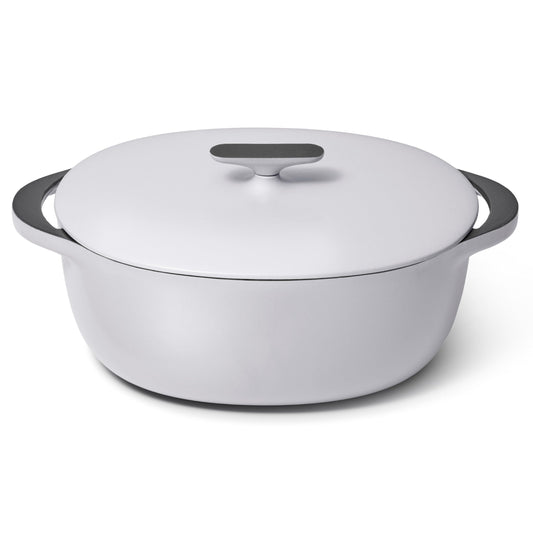 Enameled Cast Iron Oval Dutch Oven