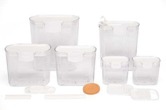 ProKeeper Baker's Airtight Kitchen Storage Canister Container Set for Flour