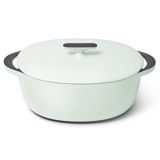 Enameled Cast Iron Oval Dutch Oven
