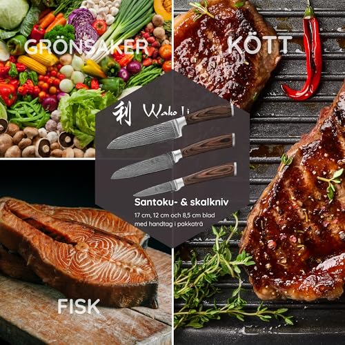 EDIB Magnetic Kitchen Knife Block Set (3 Count)