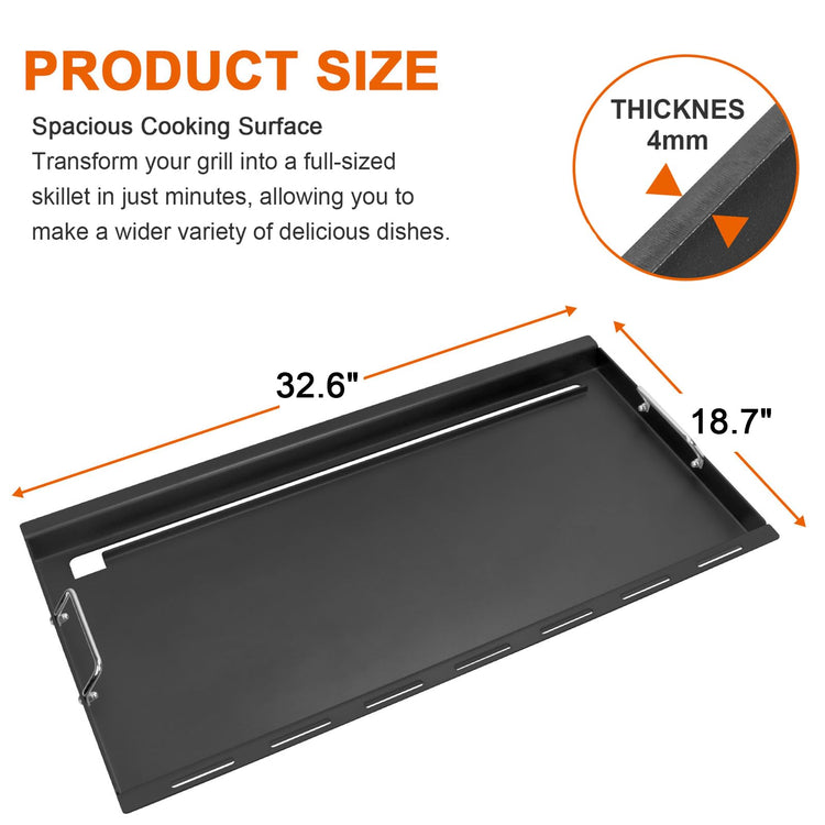 Full Size Griddle Inserts for Weber Genesis II 400 Series Gas Grills