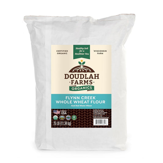 Organic Whole Wheat Flour 25 lbs (400 Ounce)
