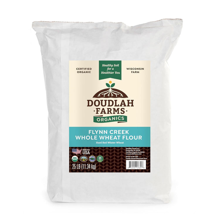 Organic Whole Wheat Flour 25 lbs (400 Ounce)