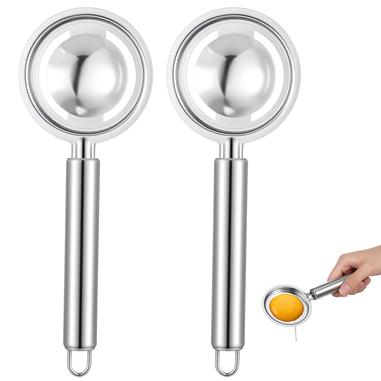 2PCS Egg Separator for Raw Eggs Eggs Yolk White Separation Tool