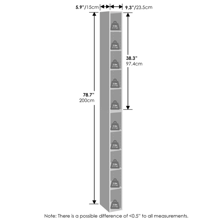 Fulda 10 Tier Closet Organizers and Storage