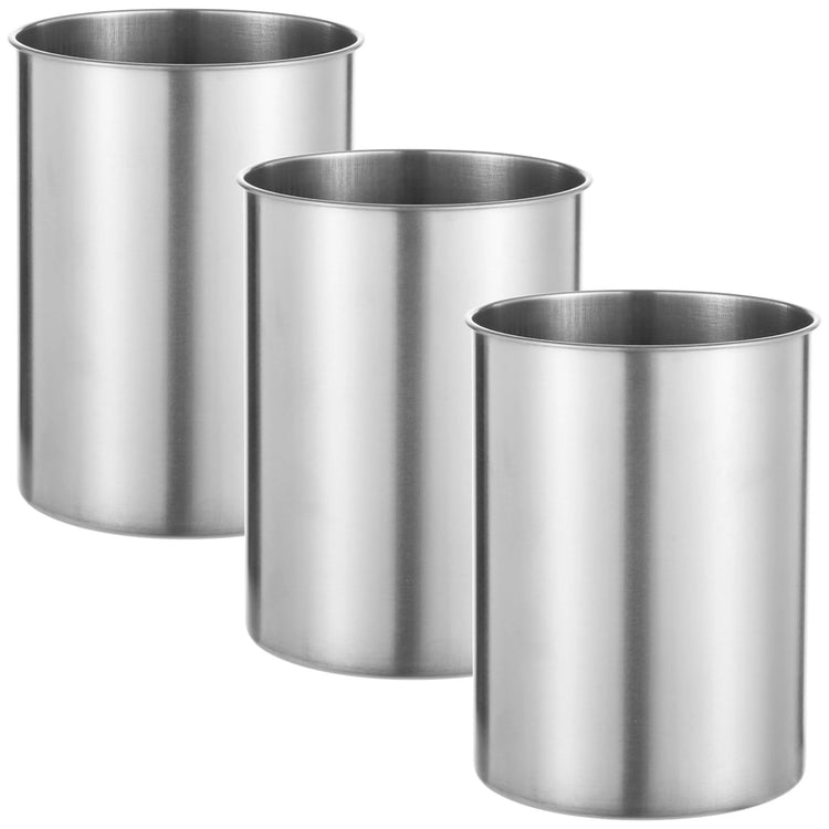 3 Pack Large Stainless Steel Utensil Holders (3 Count)
