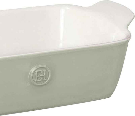 Emile Henry Made In France Modern Classic BREAD BAKER/LOAF PAN - 9" X 5" / 1.8 qt, PEARL GRAY