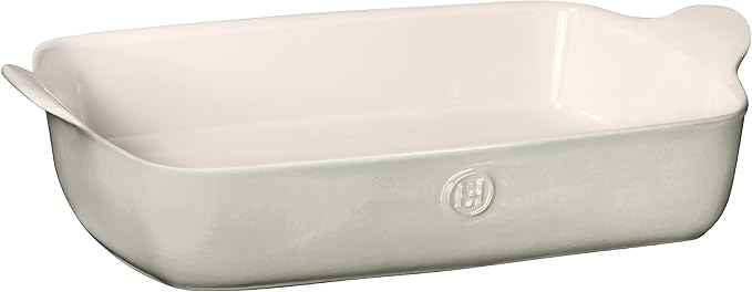Emile Henry 13" X 9"/4.7 qt Large Rectangular Baker - Modern Classics Collection | Pearl Gray