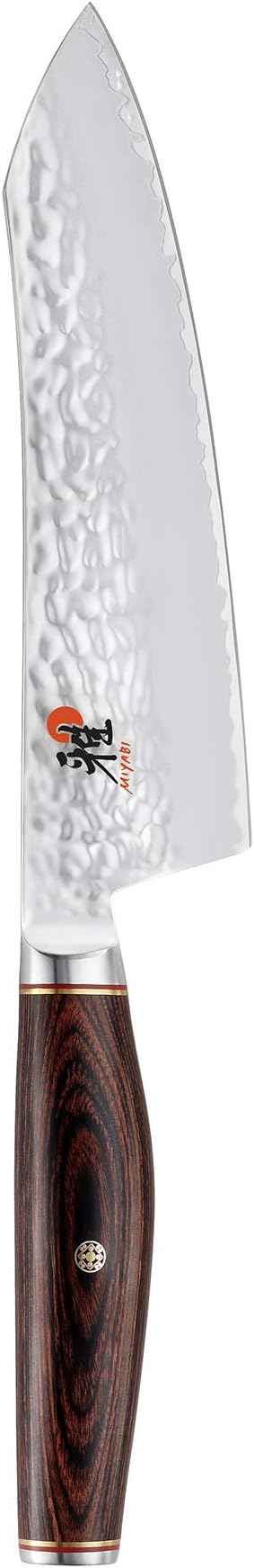 Miyabi Rocking Santoku, 7-inch, Black